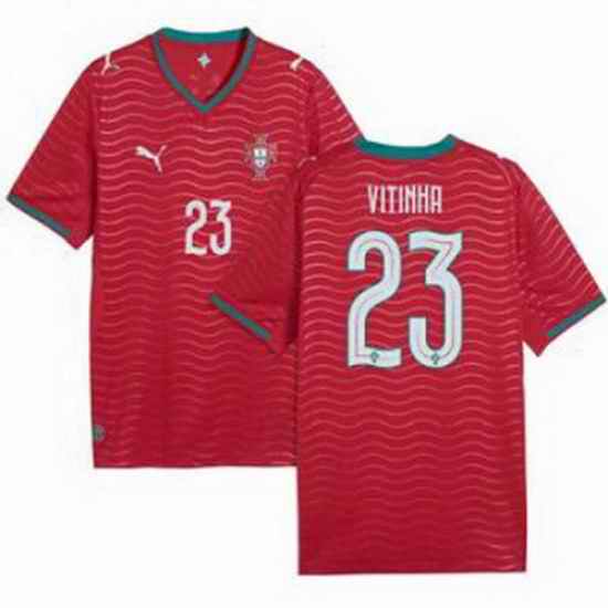 Youth 23 Portugal Vitinha Home Replica Jersey   1